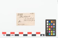 Etikett zu Bronzekniefibel (NHMW-PRAE-002377)